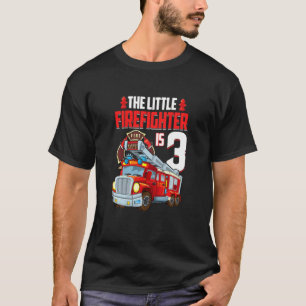T-shirt Enfants 3 ans pompier Anniversaire Feu Tr