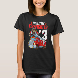 T-shirt Enfants 3 ans pompier Anniversaire Feu Tr