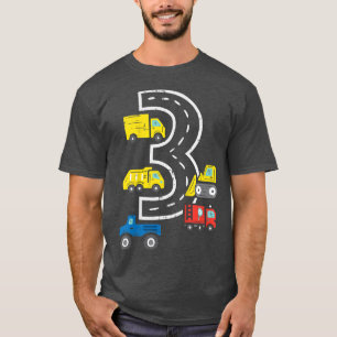 T-shirt Enfants 3 Véhicules de construction de routes Cami