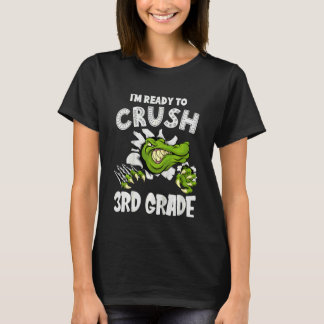 T-shirt Enfants 3e année Retour à l'école Alligator Crocod