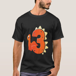 T-shirt Enfants 3e anniversaire Dinosaur thème préhistoriq