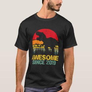T-shirt Enfants 3e anniversaire Dinosaur Trex 3 ans Garçon