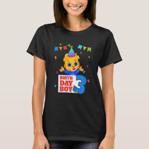 T-shirt Enfants 3e anniversaire fête avec Lucas 3e heureux