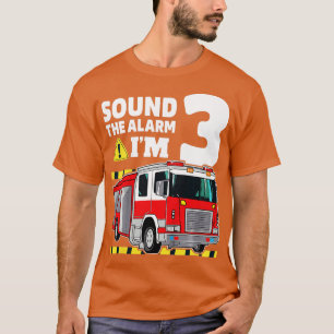 T-shirt Enfants 3e anniversaire Garçon Camion d'incendie 3