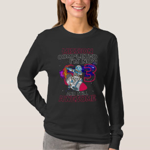 T-shirt Enfants 3e anniversaire Mission Achevée astronaute