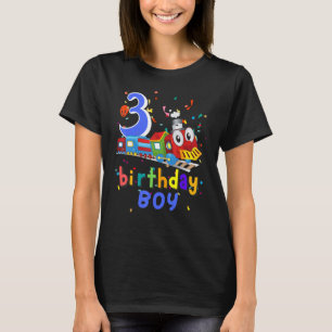T-shirt Enfants 3e anniversaire Train Boys Filles 3 ans J'