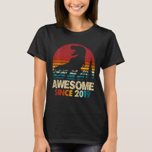 T-shirt Enfants 3ème anniversaire Dinosaur Rex Awesome 201