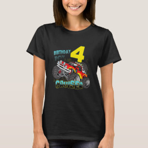 T-shirt Enfants 4 ans 4e anniversaire Garçon Monster Camio