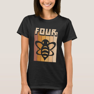 T-shirt Enfants 4 ans abeilles Anniversaire Garçon Fille 4