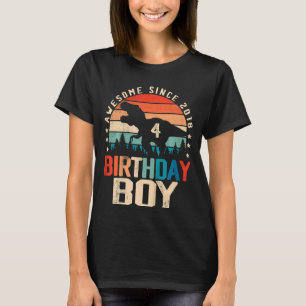 T-shirt Enfants 4 ans Dinosaure 4e anniversaire garçon for