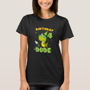 T-shirt Enfants 4 ans Dinosaure Espace extra-atmosphérique