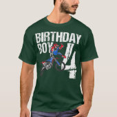 T-shirt Enfants 4 ans Dirt Bike Anniversaire Fête MX 4e (Devant)
