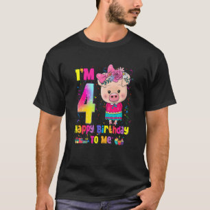 T-shirt Enfants 4 ans Fille Awesome Princesse Cute Pig 4t
