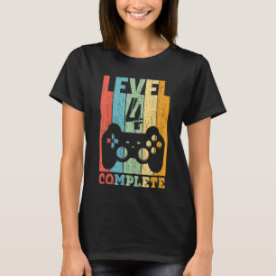 T-shirt Enfants 4e anniversaire garçon fille niveau 4 ans