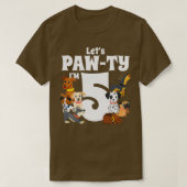 T-shirt Enfants 5 ans Chien chiot Anniversaire Chien pawty (Design devant)