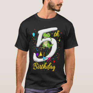 T-shirt Enfants 5 ans Garçons Cinquième Anniversaire Rex 5