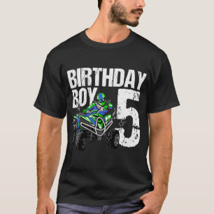 T-shirt Enfants 5 ans Quad Anniversaire Thème de fête VTT 