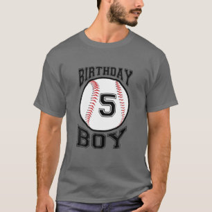 T-shirt Enfants 5E Anniversaire 2016 Garçons De Baseball C
