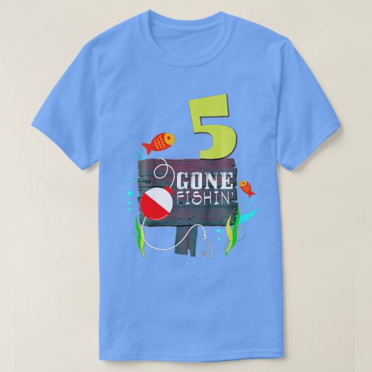 T-shirt Enfants 5e anniversaire Fisherman Gone Fisherman D (Design devant)