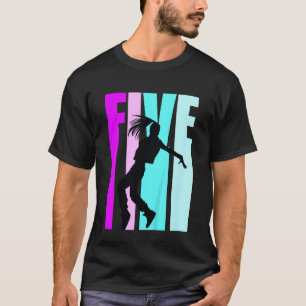 T-shirt Enfants 5e Danse Anniversaire Pour Filles Hiphop D
