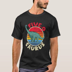 T-shirt Enfants 5ème anniversaire Cinq O Saurus I Brachios