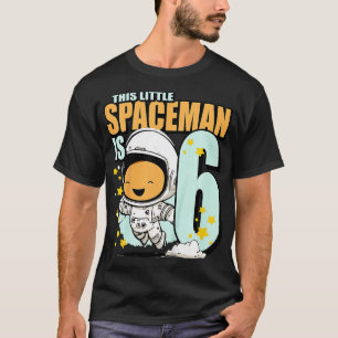 T-shirt Enfants 6 ans Anniversaire Garçon astronaute 6e an