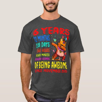 T-shirt Enfants 6 ans d'être génial 6e anniversaire Enfant