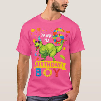 T-shirt Enfants 6 Ans Dinosaure Bâtiments 6E Naissance