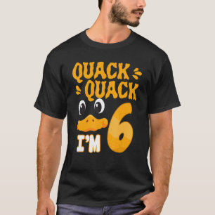 T-shirt Enfants 6 ans Garçon garçon Visage Canard 6e anniv