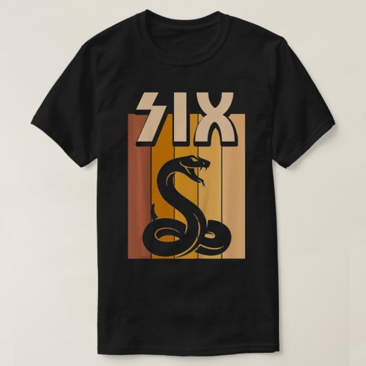 T-shirt Enfants 6 ans Serpent Anniversaire Garçon Fille 6e (Design devant)