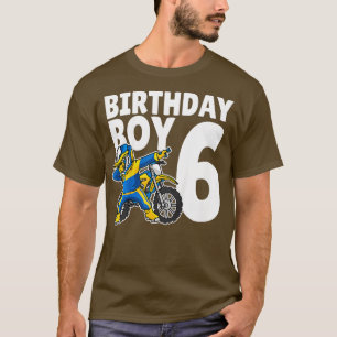 T-shirt Enfants 6e anniversaire Dabbing Motocross Bike Boy