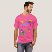 T-shirt Enfants 7 ans Bâtiments Blocs Anniversaire Enfants (Devant entier)