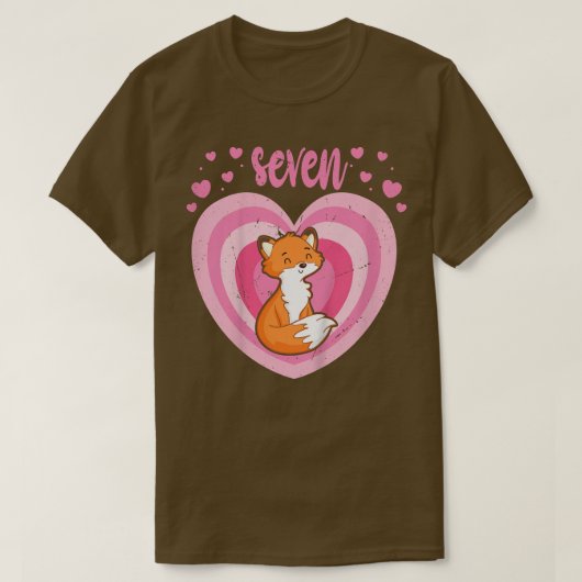 T-shirt Enfants 7 ans mignonne pour anniversaire fille 7e (Design devant)