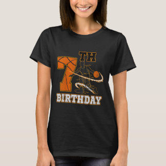 T-shirt Enfants 7e anniversaire Basketball Enfants Garçons