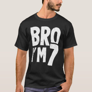 T-shirt Enfants 7e anniversaire Chemise garçon Bro Iu2019m