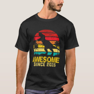 T-shirt Enfants 7e anniversaire Dinosaur Awesome 2015 7 an