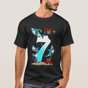 T-shirt Enfants 7e anniversaire Requins sous-marins Enfant