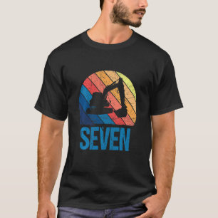T-shirt Enfants 7e anniversaire Rétro Excavateur Construct