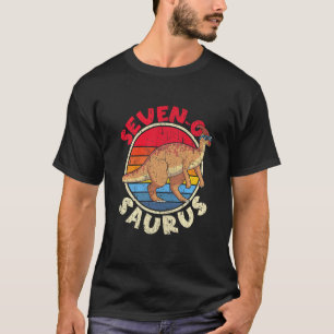 T-shirt Enfants 7e anniversaire Sept O Saurus Parasaurolop