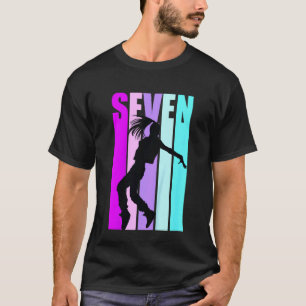 T-shirt Enfants 7e Danse Anniversaire Pour Filles Hiphop D