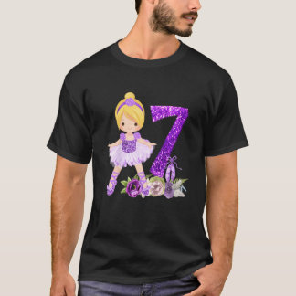 T-shirt Enfants 7ème Septième Danseuse de Ballet Blonde An