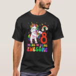T-shirt Enfants 8 ans 8e anniversaire fille princesse Unic<br><div class="desc">Enfants 8 ans 8e anniversaire fille Princesse Unicorn 1.</div>