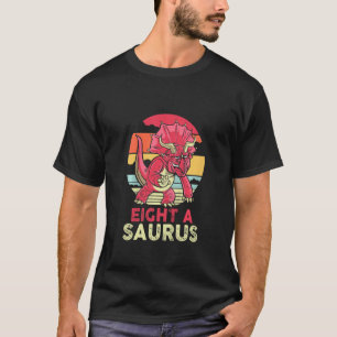 T-shirt Enfants 8 ans 8e anniversaire Triceratops Dinosaur