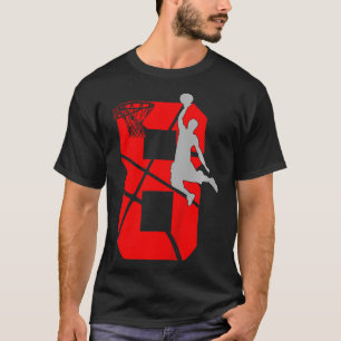 T-shirt Enfants 8 ans 8ème Bysketbyll Anniversaire
