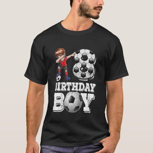 T-shirt Enfants 8 ans Dabbing boy Soccer Player 8e bir (Devant)