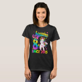 T-shirt Enfants 8 ans depuis 2015 Flossing Unicorn 8th B (Devant entier)