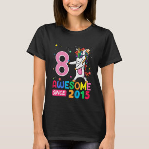 T-shirt Enfants 8 ans Filles Ados Unicorn 8e anniversaire