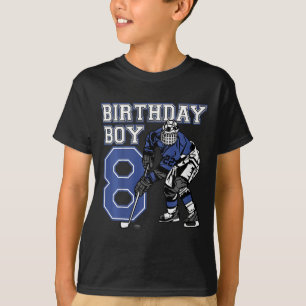 T-shirt Enfants 8 ans Hockey sur glace thème Anniversaire