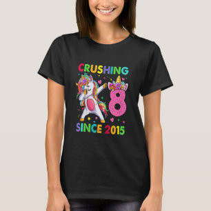 T-shirt Enfants 8 ans licorne Dabbing 8e anniversaire fill
