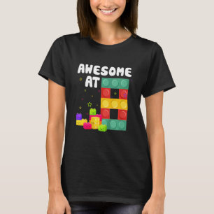 T-shirt Enfants 8e anniversaire Bâtiments Blocs Briques Aw